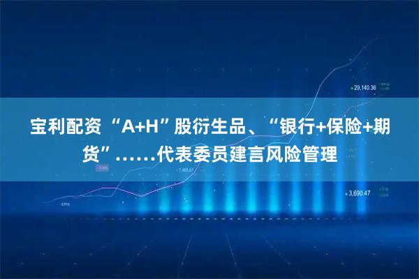 宝利配资 “A+H”股衍生品、“银行+保险+期货”……代表委员建言风险管理