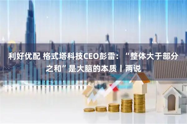利好优配 格式塔科技CEO彭雷：“整体大于部分之和”是大脑的本质丨两说
