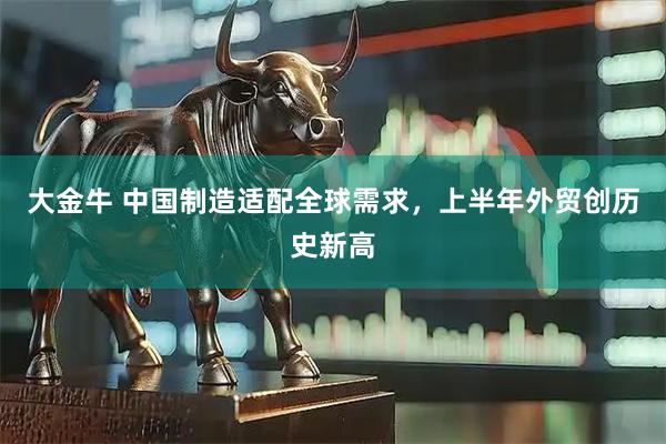 大金牛 中国制造适配全球需求，上半年外贸创历史新高