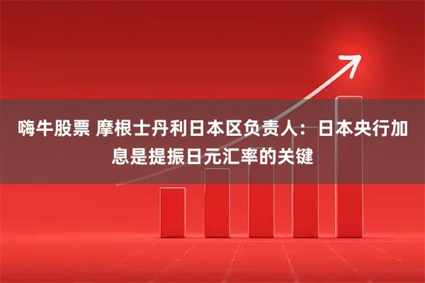 嗨牛股票 摩根士丹利日本区负责人：日本央行加息是提振日元汇率的关键